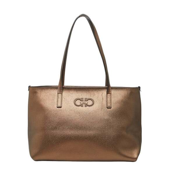 Salvatore Ferragamo tote bag/shoulder bag FJ21 B125 bronze/brown leather for ...
